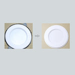 anneaux fixation blancs simples projecteur led entretoises rondes opaques 56 115mm