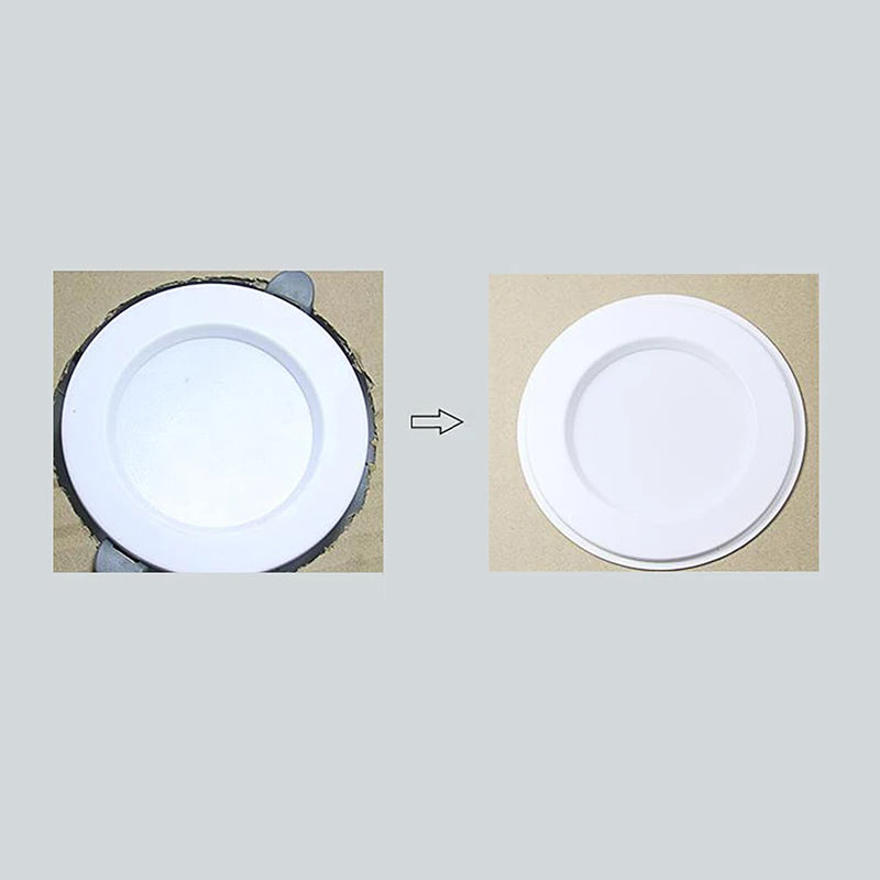 anneaux fixation blancs simples projecteur led entretoises rondes opaques 56 115mm