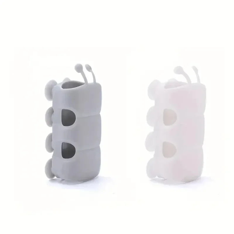 supports ventouse silicone blanc gris pommeau douche adaptable mur ludique salle bain