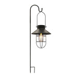 lanterne solaire vintage industrielle rustique verre transparent métal texturé annuel suspension planteoireextérieur jardin patio