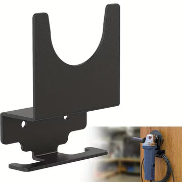 supports muraux outils électriques meuleuse angulaire noir métal mat industriel fixations vis chevilles expansion