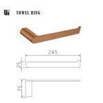 ensemble accessoires salle bain mural or rose acier inoxydable porte serviette savon brosse