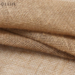tissu jute beige clair rustique tissé poncé bricolage décoration festive naturelle opaques matériaux