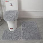 tapis toilette ensemble peluche douce moderne beige gris rose noir vert orange violet blanc