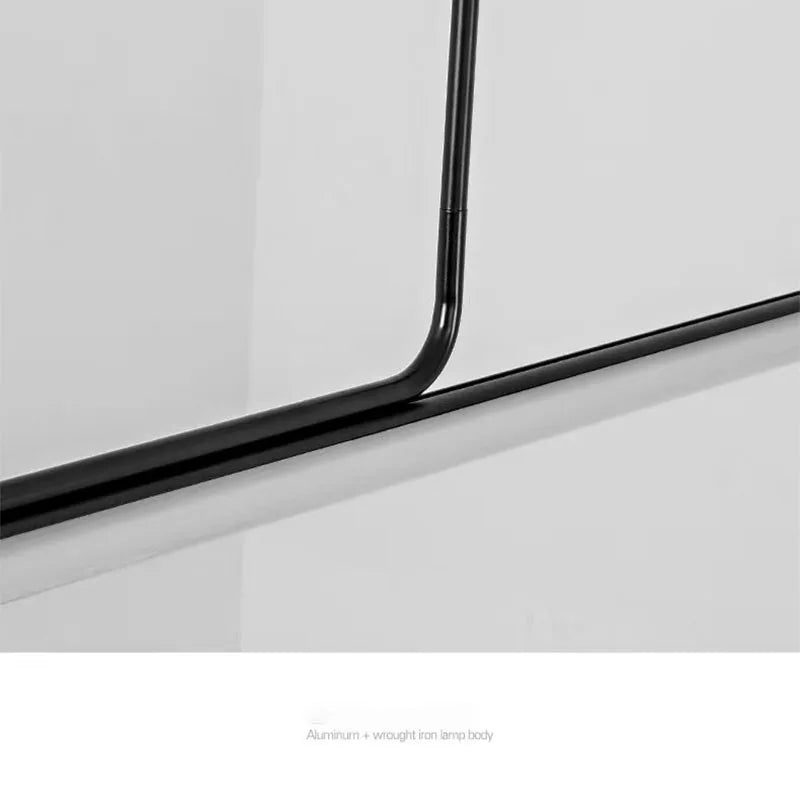 lampe suspendue led moderne noire blanche lisse intérieure table bar