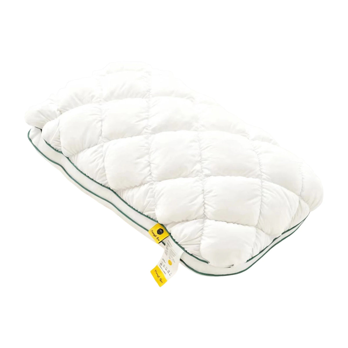 coussins jaune gris blanc coton quadrillé support cervical confortable moderne 48x74cmwashablefluffy