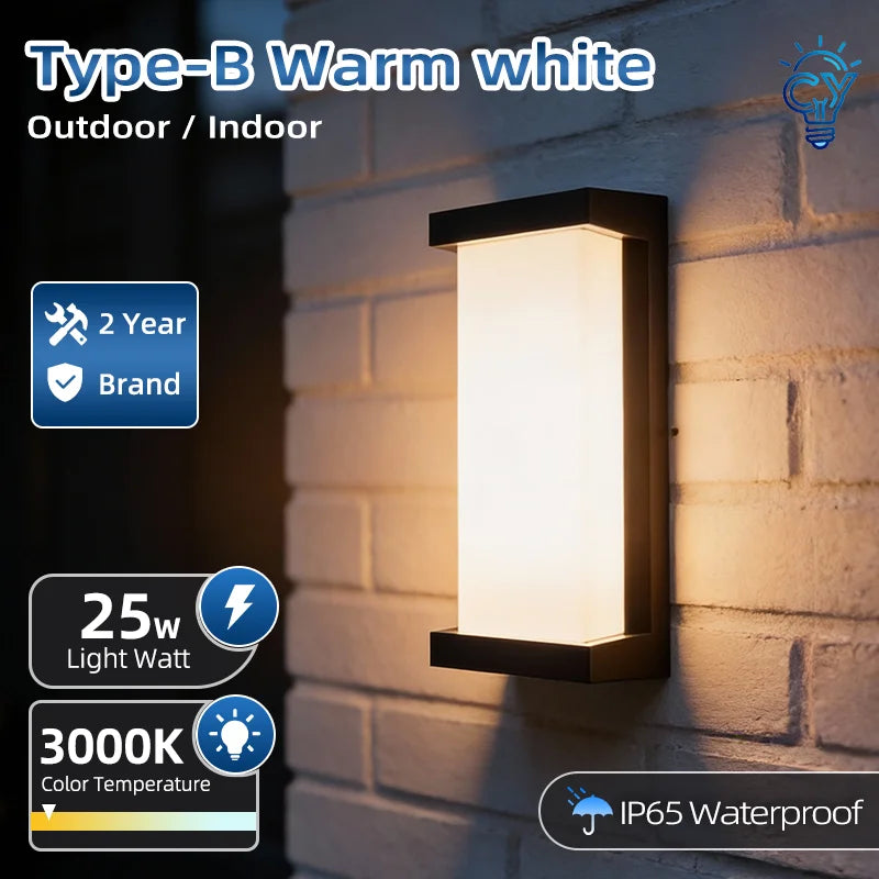 lampes murales led modernes étanches ip65 blanc noir grisextérieur résidentiel chambre salon jardin