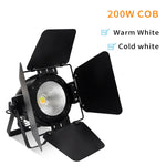 projecteur led scène professionnel 200w noir métallique certifié fcc rohs dmx adaptable