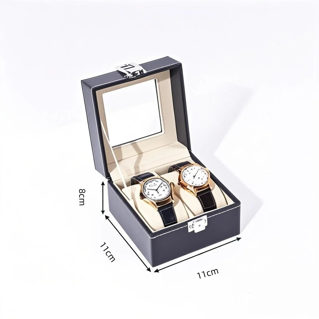 boîtes bijoux simili cuir classiques vert noir marron gris portables anniversaire mariage cadeaux domestique
