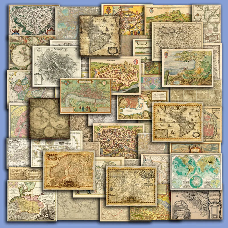 cartes anciennes vintage clips ciseaux stylo bloc notes liste faire papier sacs papier