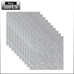 panneaux decoratifs marbre gris blanc adhesifs sol mur modernes pack 10 pieces