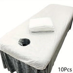 couvre lit table massage blanc micro perforé adhésif moderne non tissé 10 pièces