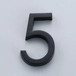 numéro porte adhésif acrylique moderne noir 38mm 60mm minimaliste rond simpleextérieur chambre ménagehôtel