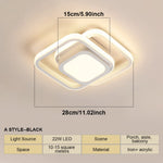 plafonniers led modernes blancs géométrique opaques murale éclairage quotidien cuisine chambre salon