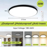 lampe led moderne blanc télécommande facile.surface mount 30w 40w 50w