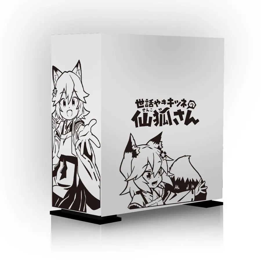 autocollants decoratifs anime blanc noir boitier pc films metallises opacite moderne stylise