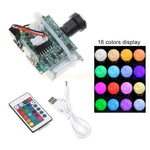 module caméra éclairage rgb télécommande controle distant panneau led couleurs variables charge usb blanc