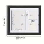 Cadre photo multi photos empreintes main patte noir blanc décoratif sentimental familial