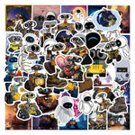 stickers disney multicolores dessins animés robots coeurs paysages spatiaux adhésifs collection enfants portable téléphone