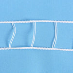 ruban coton solide blanc rayures fines 20m opacité classique couture attache rideau