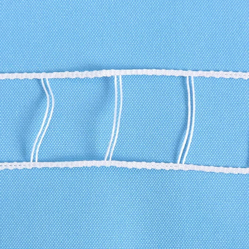 ruban coton solide blanc rayures fines 20m opacité classique couture attache rideau