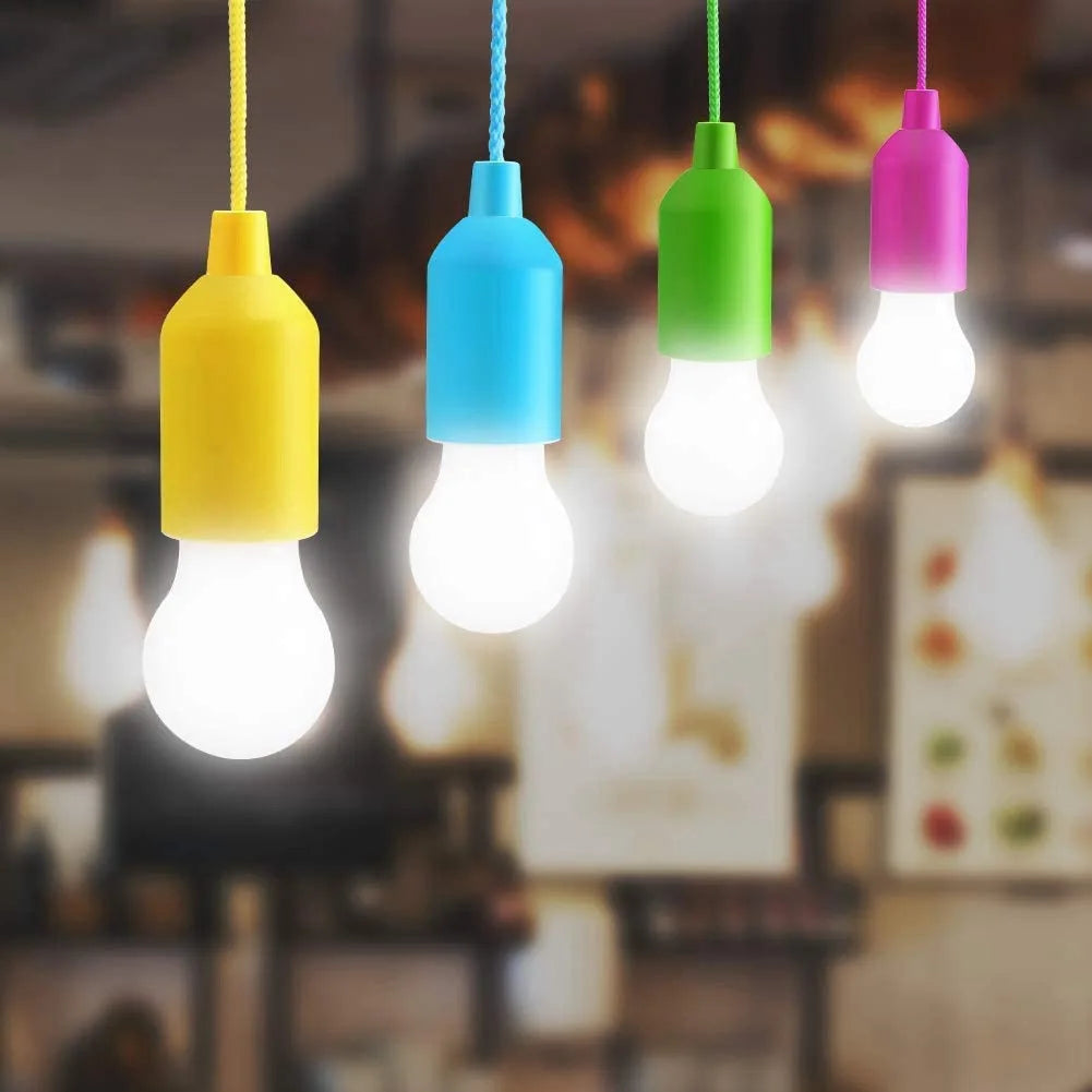ampoule suspendue led portable camping extérieur violet jaune bleu vert rose rouge moderne minimaliste