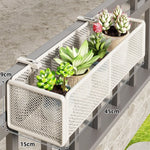 bac fleurs moderne fer forgé noir beige maille métallique clipsReusableBlackWhiteModernDesignPlantHolderSML