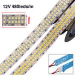ruban led adhésif 12v blanc chaud naturel moderne ip67 waterproof 624leds/m