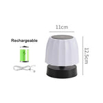 lampe table rechargeable led hauteur réglable sans fil moderne blanc noir minimalisteTouchable