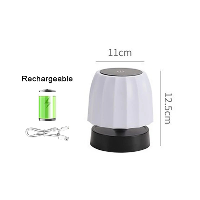 lampe table rechargeable led hauteur réglable sans fil moderne blanc noir minimalisteTouchable