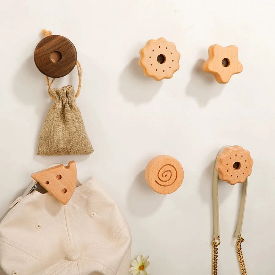 pinces linge bois motif animal moderne minimaliste décorative porte clés accessoire cuisine
