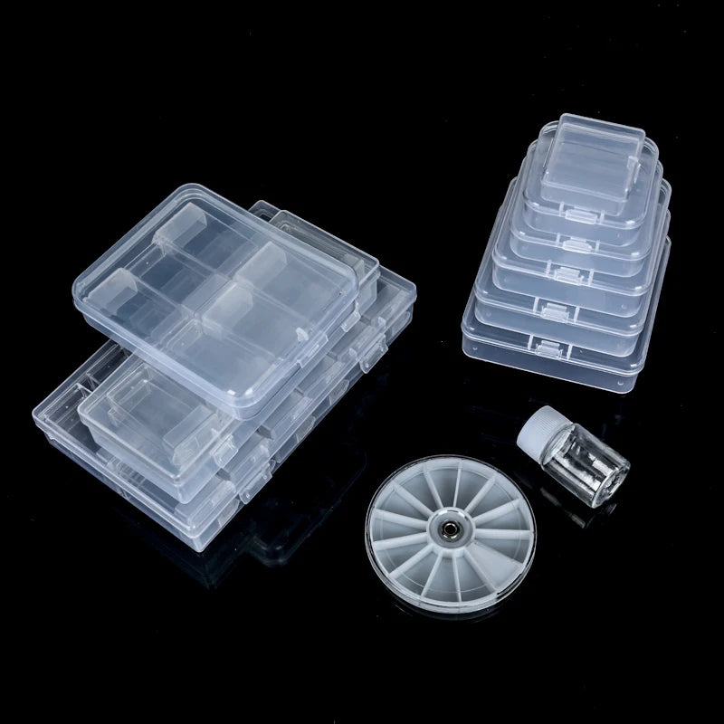 boîte rangement plastique transparente séparateurs bijoux accessoires petits objets divers