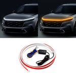 barre lumineuse voiture rouge blanche rayures horizontales adhésif moderne étanche ip66 led clignotante 12v