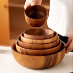 bol bois marron rayures naturelles traditionnel sans fixation durable cuisine