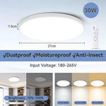 plafonnier led blanc doré moderne télécommande 30w 40w 50w étanche