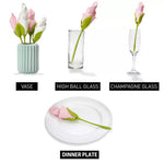outil pliant fleur serviettes decor table papier plastique rose blanc violet rouge vases assiettes