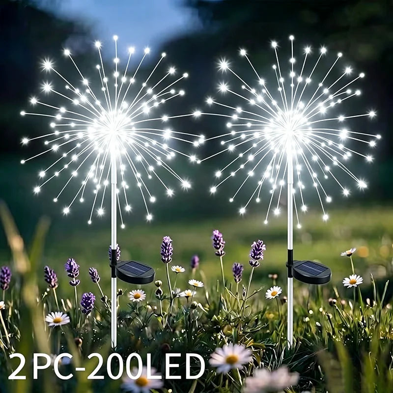 lumière solaire jardin led blanc doré moderne étoile fixée tigeextérieur décoration patio
