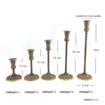 bougeoirs classiques bronze finement sculptés décoration maison vintage élégants fixations