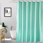 rideau douche blanc polyester moderne résistants largeur 120cm hauteur 180cmmodifiable