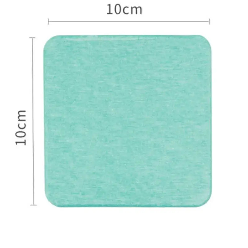 supports verre adhésifs tapis diatomées rond carré gris rose bleu texture granuleuse minimaliste maison