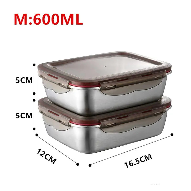 boîtes repas argentées clips rouges étanches micro ondes thermiques isolation moderne