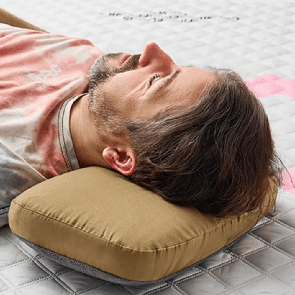 coussin marron texture douce moderne 38cm 25cm 10cm fixation polyester coton