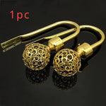 boucle rideau métal bronze argenté doré cuivre moderne élégante perforée sphérique