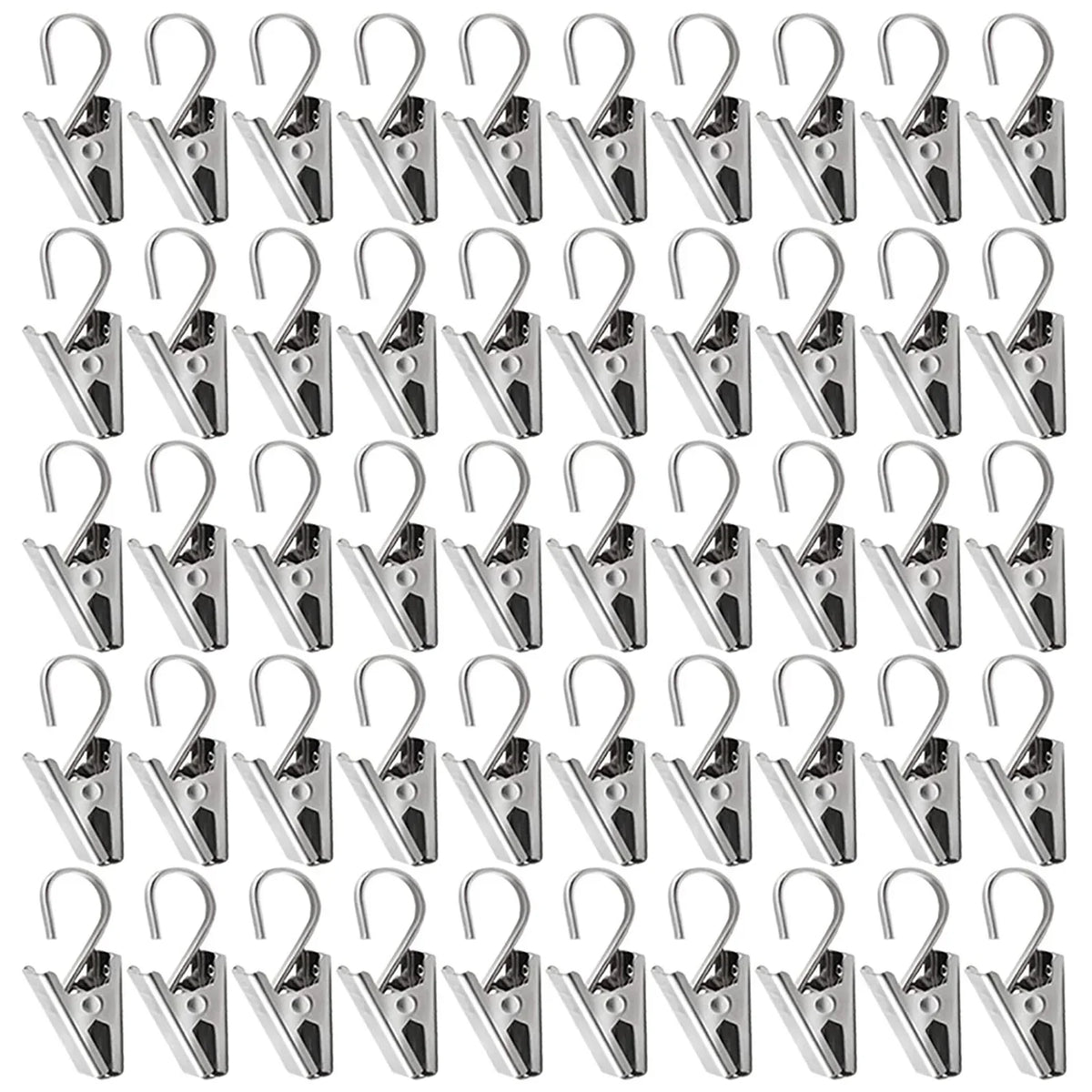pinces crochet argentées modernes rideaux 10pcs 20pcs 30pcs 40pcs 50pcs