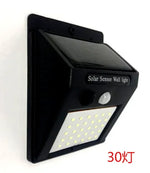 lampe solaire murale moderne noire détecteur mouvement ip65 led 1200mah