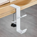 support casque vis noir blanc moderne utilisation multiple aluminium fer