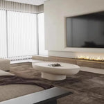 table basse ovale moderne bois minimaliste salon wabi stillwind