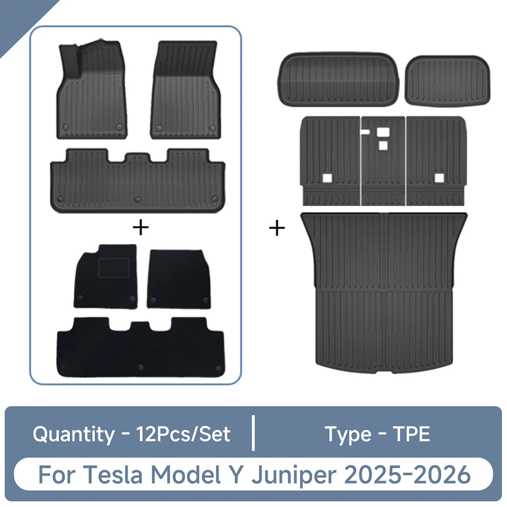 tapis sol coffre protection texture rugueuse tapis conducteur passager arrière moderne noir