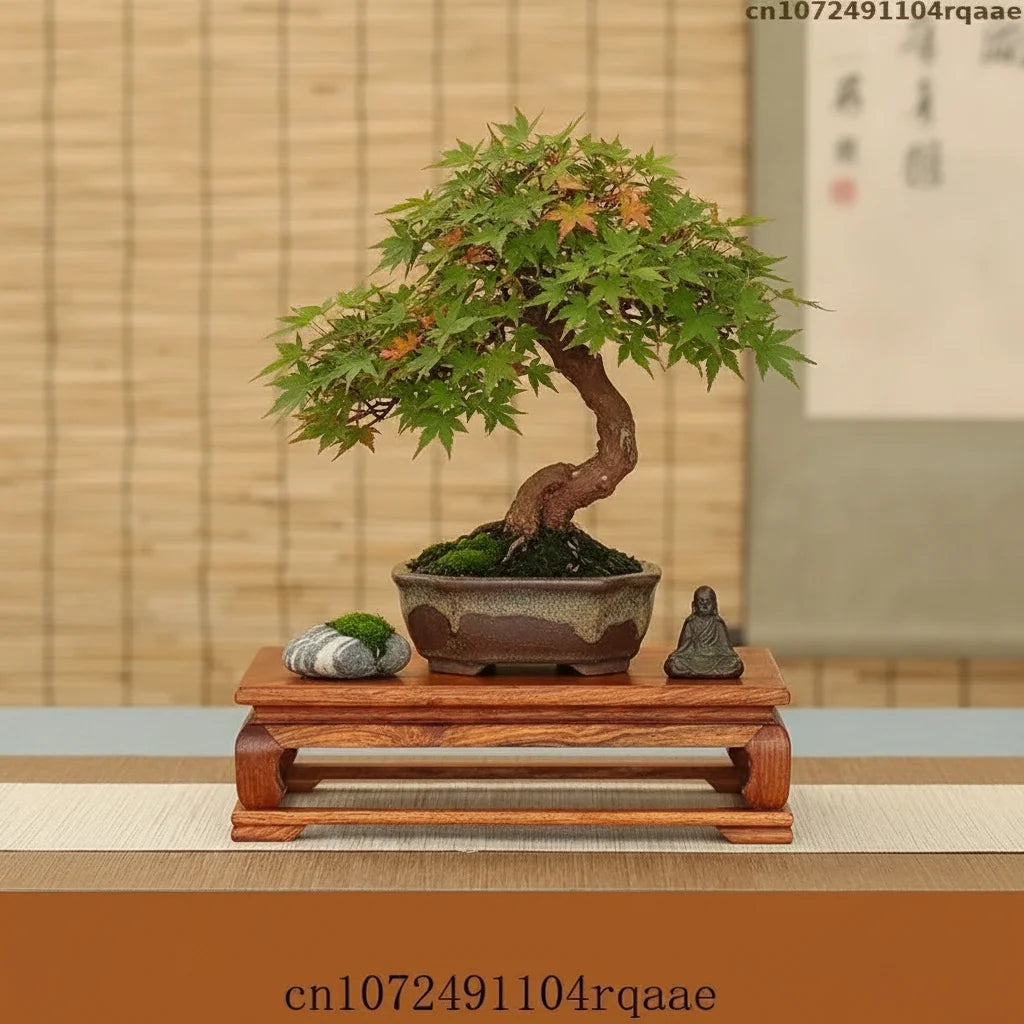 socle bois massif support présentation traditionnel figurine vase objet décoration