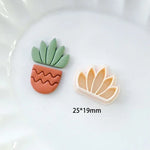 moules biscuits cactus motifs géométriques pots différents couleurs vert beige marron rose modernes
